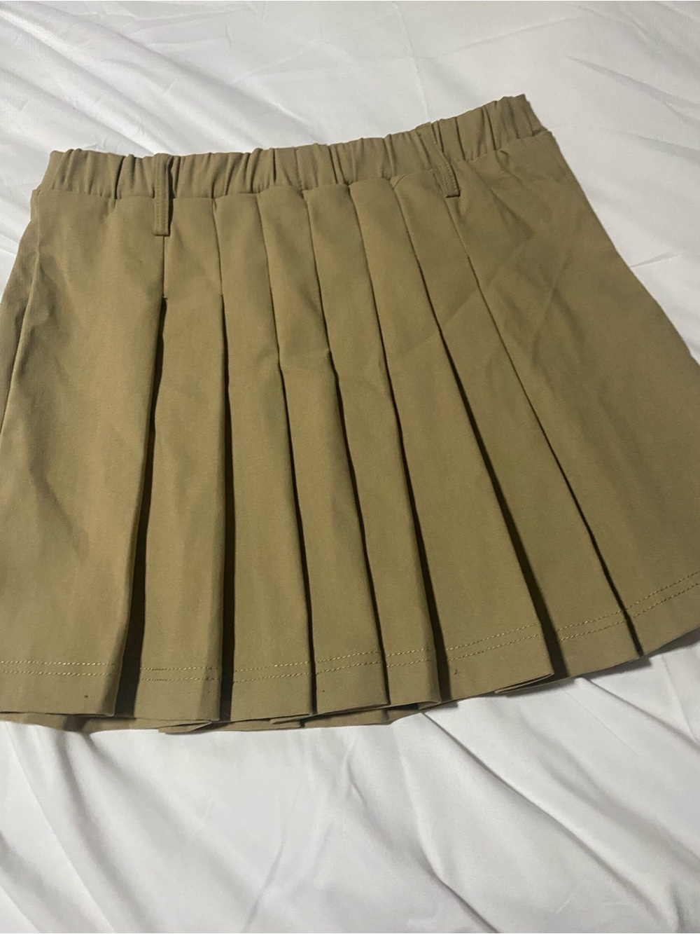 Rue21 Olive Pleated Mini Skirt